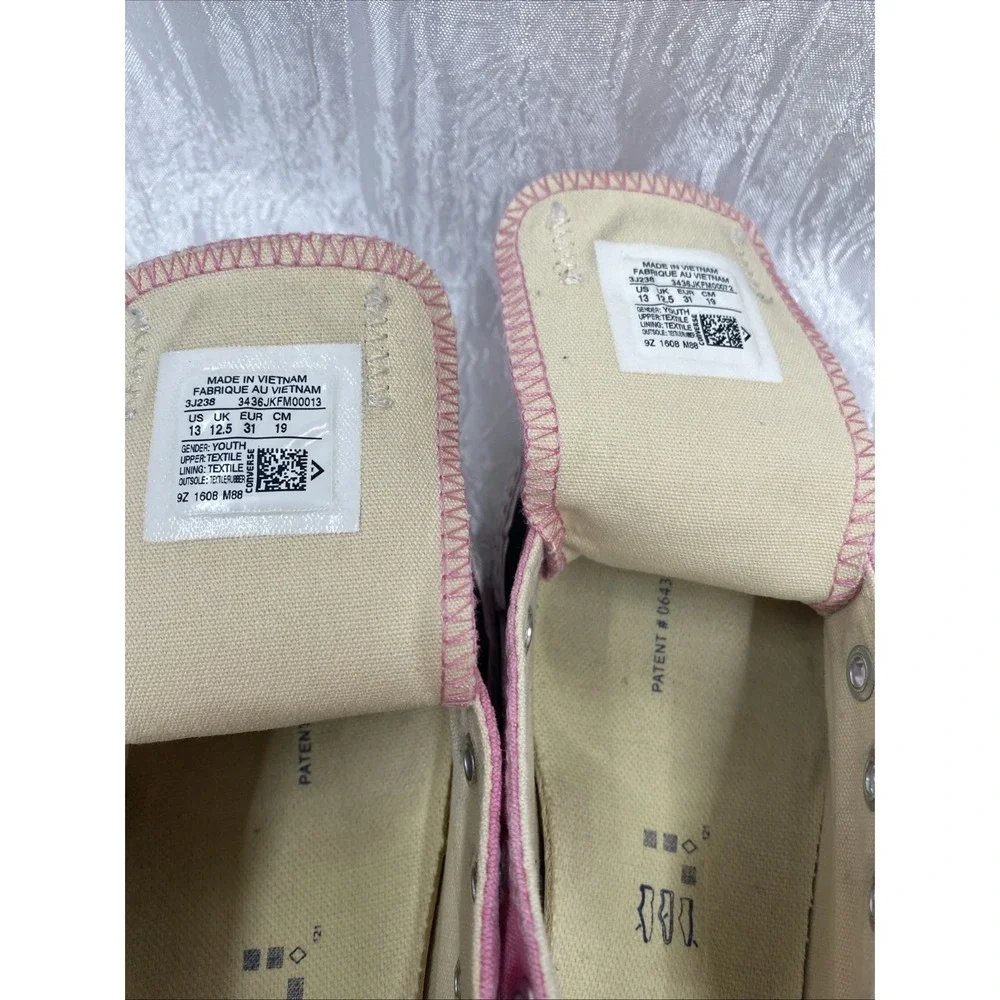 Converse Kids All Star Sneaker Shoe Youth Girls Pink Size 13